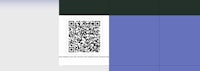 an image of a qr code on a blue and white background
